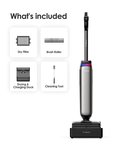 Tineco Floor One S9 Artist cleans under furniture with 180° reach.