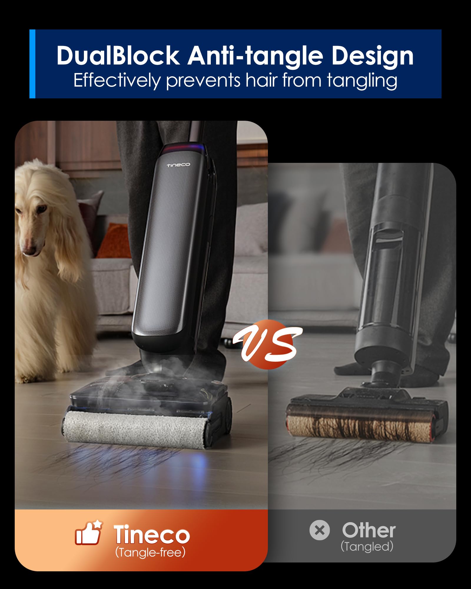 Tineco Floor One S9 Artist Flashdry cleans and dries after use.