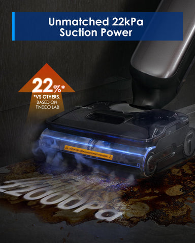 Tineco Floor One S9 Artist lay-flat-design reaches under furniture with ease.