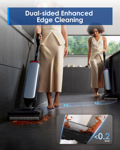 Tineco Floor One S9 Artist Pro 180° lay-flat reaches under furniture