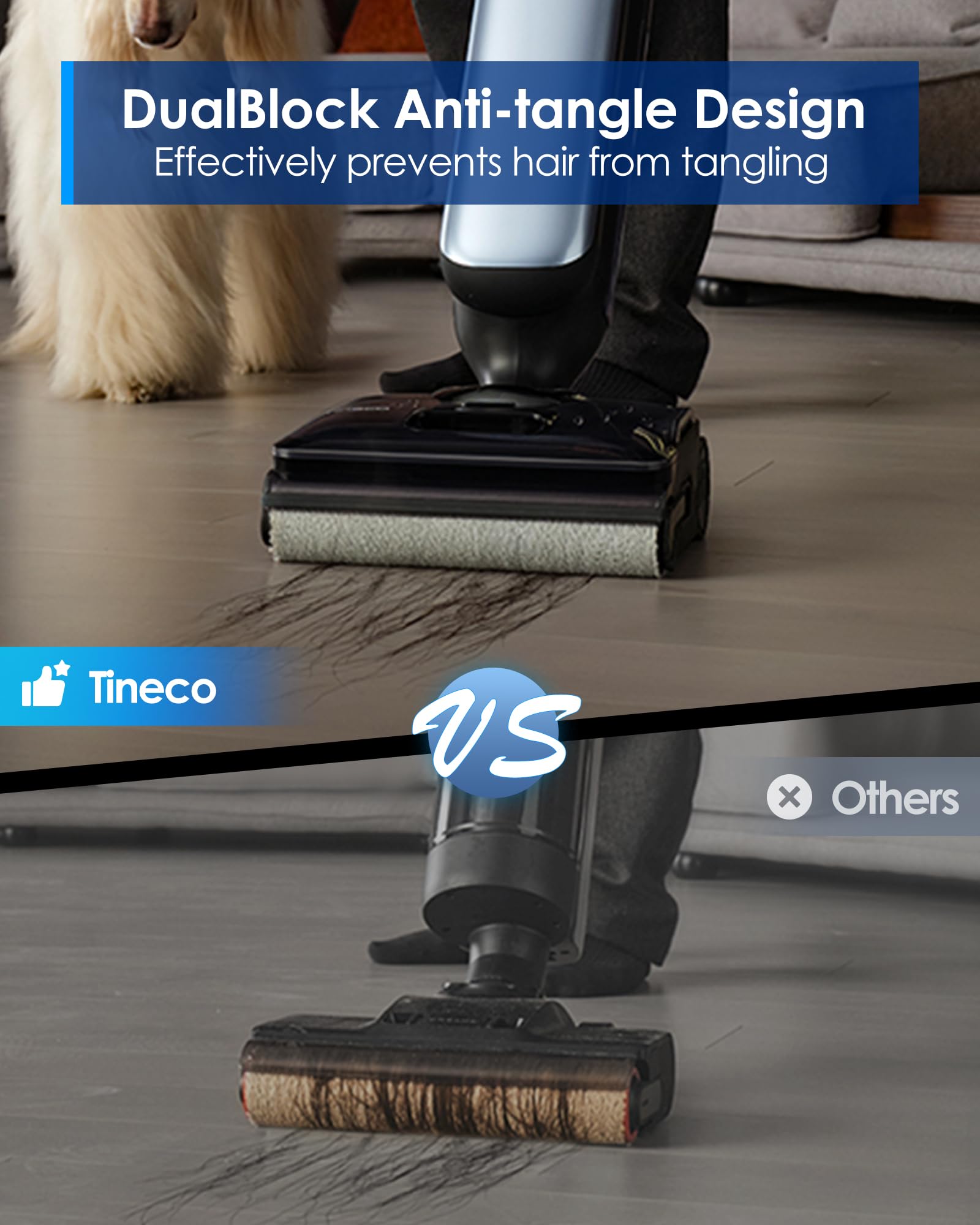 Tineco Floor One S9 Artist Pro with 360° SmoothDrive for easy navigation