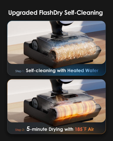 Tineco Floor One S9 Artist Pro Flashdry system for post-cleaning dryness