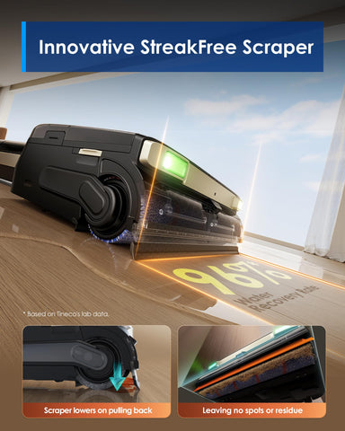 Tineco Floor One S9 Master DustReveal Green Headlight reveals hidden dust