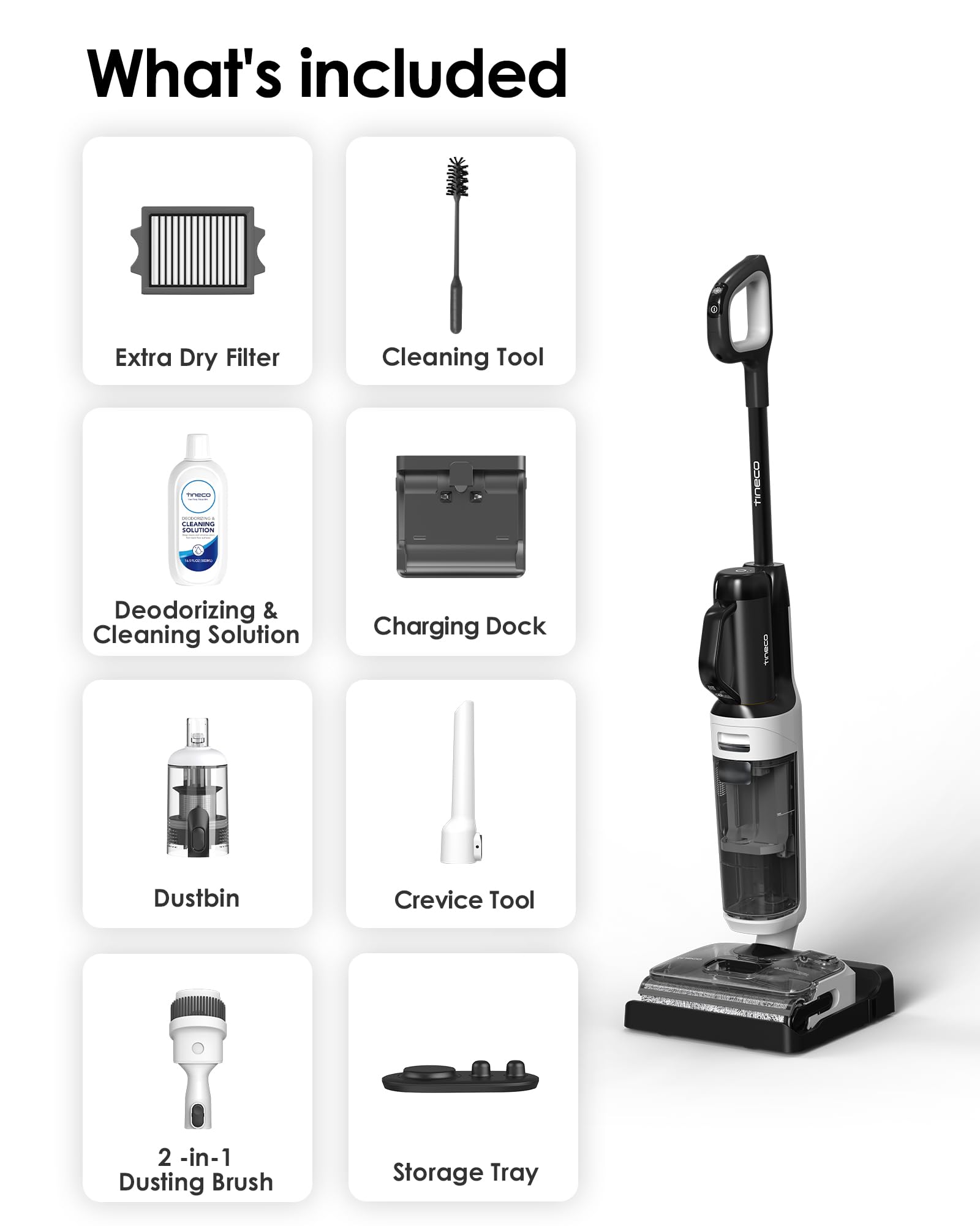 Tineco Floor One Switch i5 Stretch Breeze long runtime supports whole-home cleaning