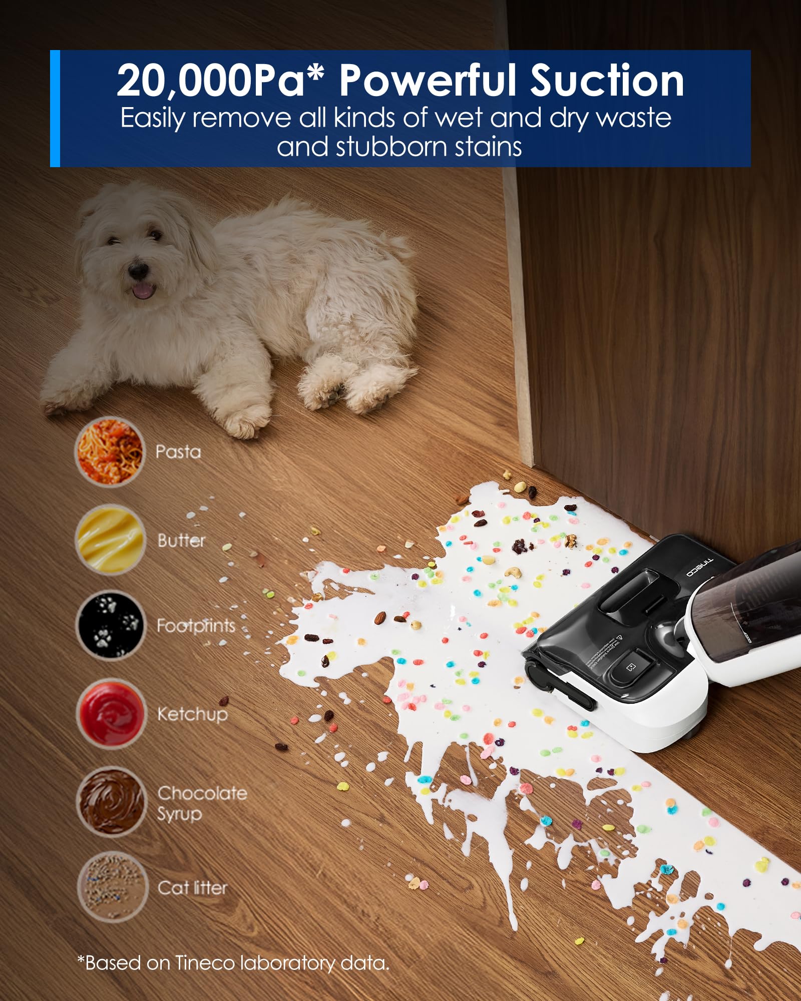 Tineco Floor One Switch S6 Breeze anti-tangle design keeps hair from clogging during pet fur cleanup