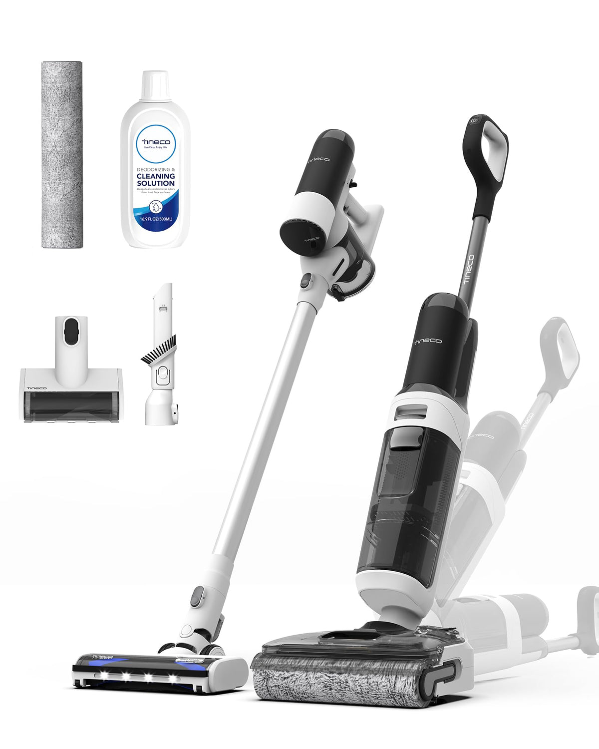 The Tineco Floor ONE Switch S6 Stretch front view showcases versatile 5-in-1 cleaning power.