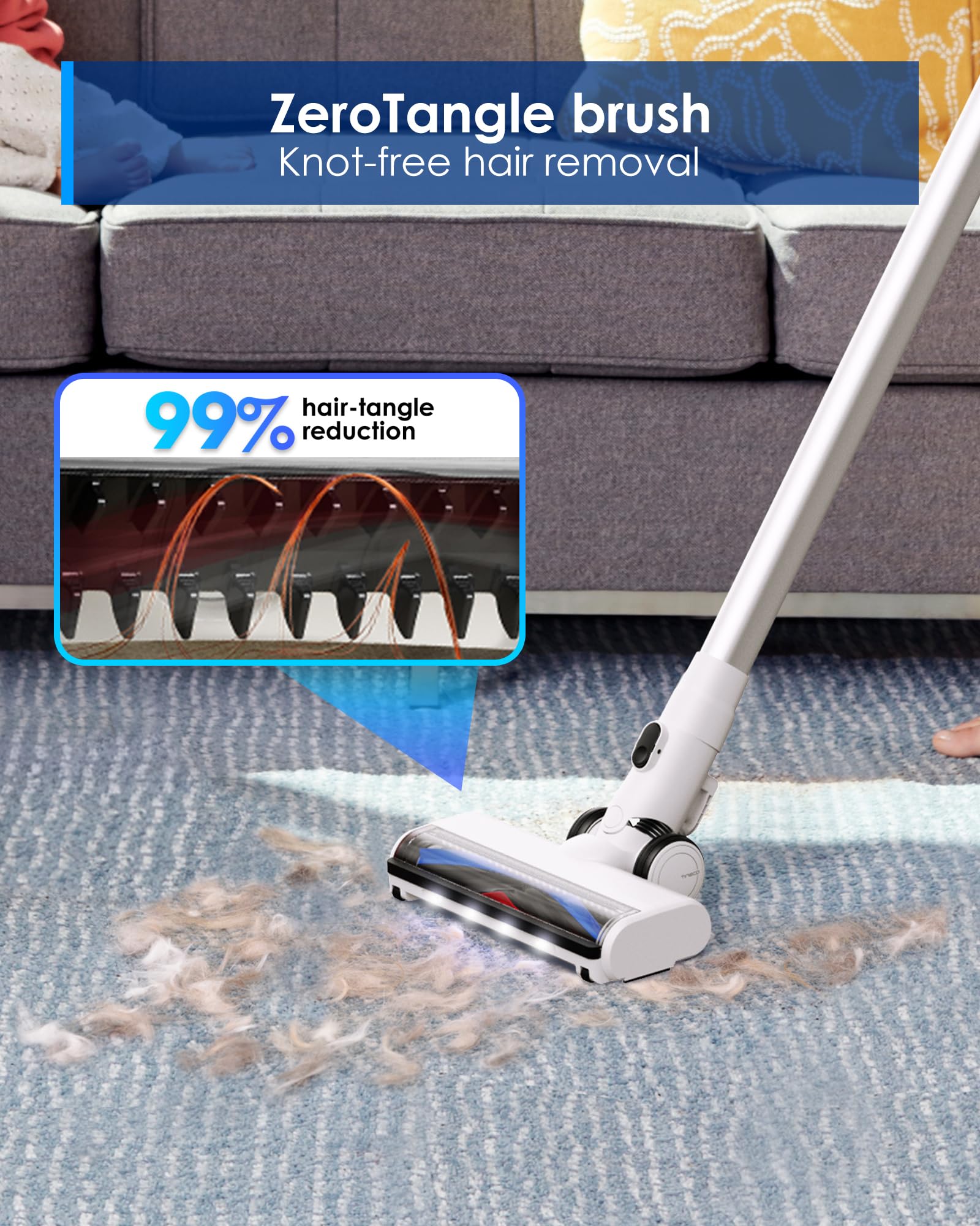 Tineco Floor ONE Switch S7 battery life enables longer cleaning sessions.