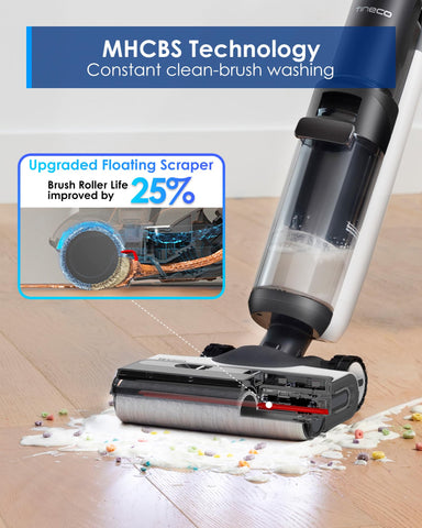 Tineco Floor ONE Switch S7 ZeroTangle brush tackles hair without tangling.