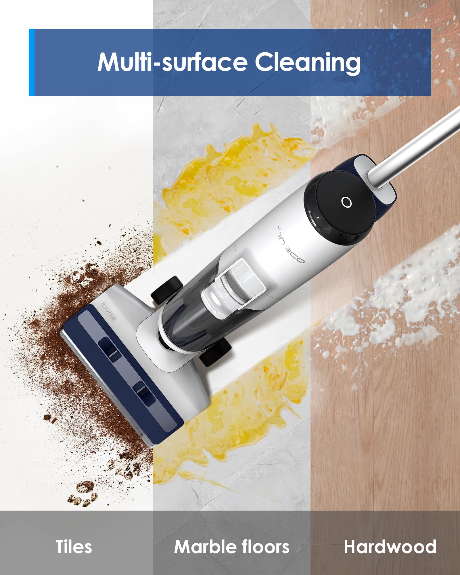 Tineco iFLOOR 5 Breeze self-cleaning dock for hands-free maintenance.