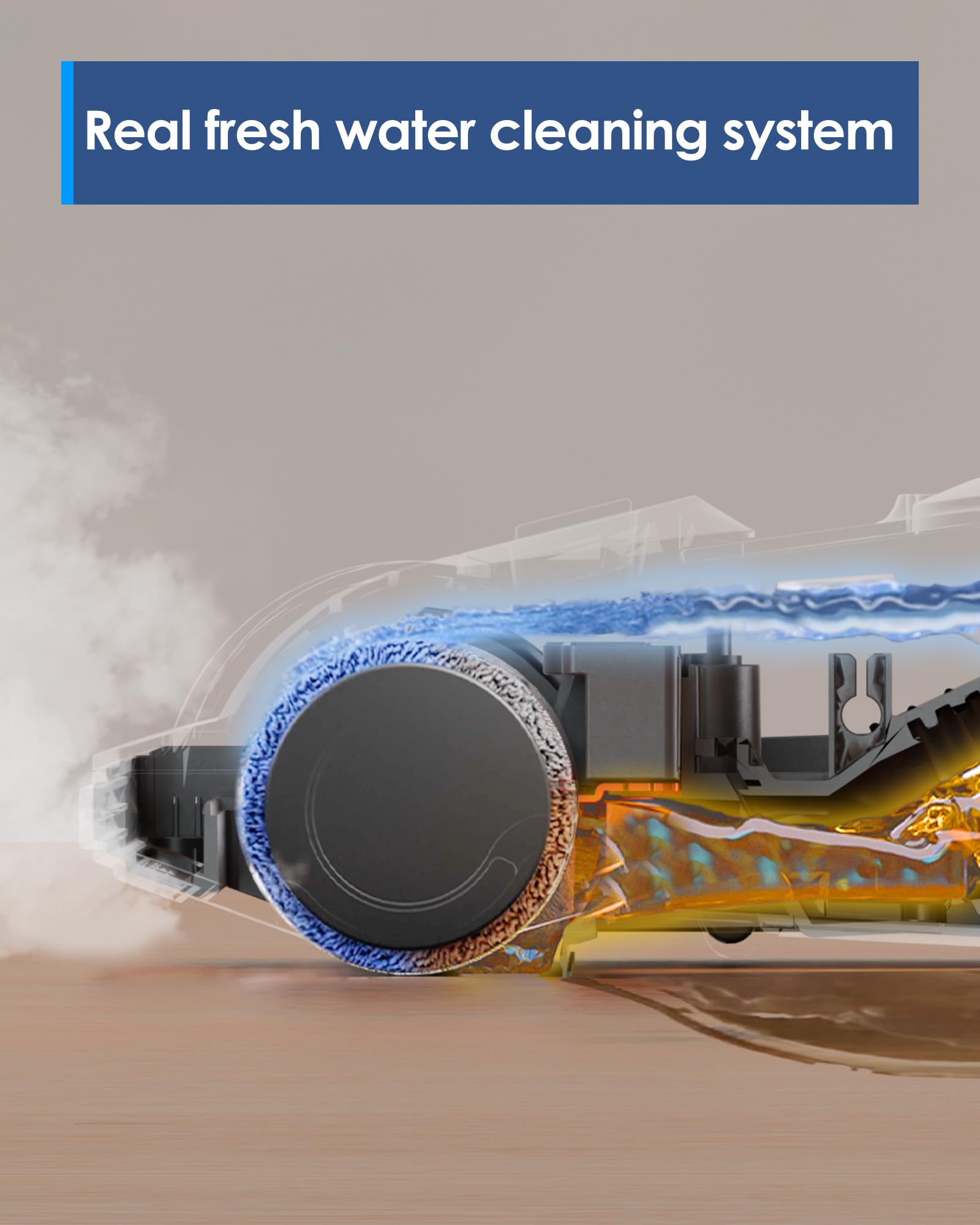 Tineco iFLOOR 5 self-cleaning steam head for maintenance after cleaning