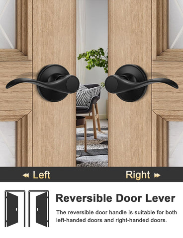 Tinewa Camelot trim handleset with arched deadbolt for secure exterior entry.