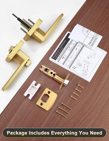 Tinewa door lever easy to install with a screwdriver.
