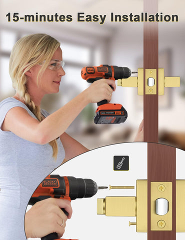 Tinewa privacy lever includes an outside emergency release hole.