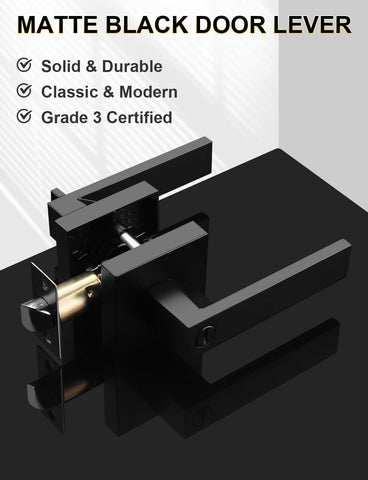 Tinewa privacy lever with outside emergency-release tool for quick access.
