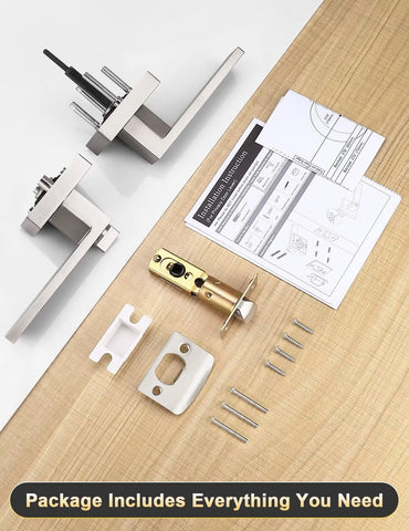 Tinewa brushed-nickel finish for a modern interior look.