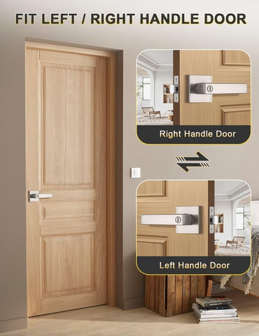 Tinewa easy-install with screwdriver for most interior doors.