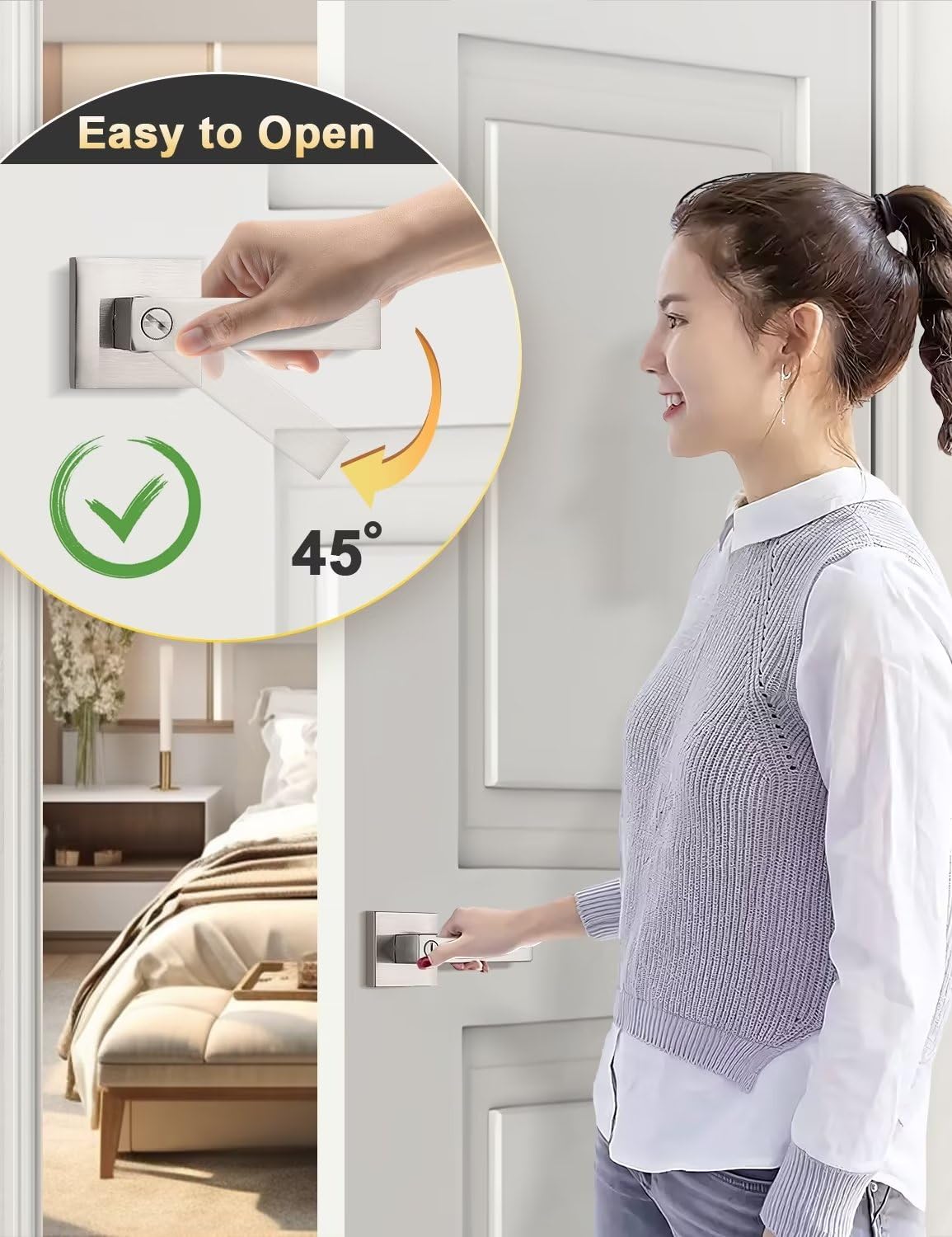 Tinewa 10-pack provides multiple doors with matching hardware.
