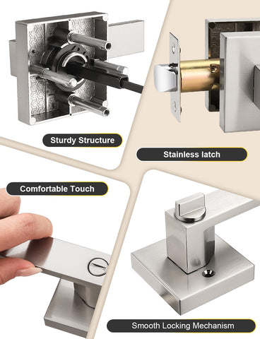 Tinewa reversible door handle showing left-right handed compatibility.