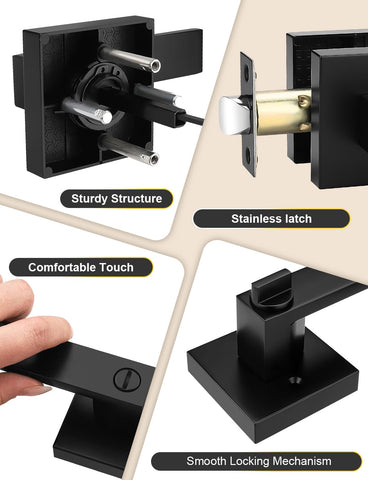 Tinewa reversible door lever fits left or right handed doors.