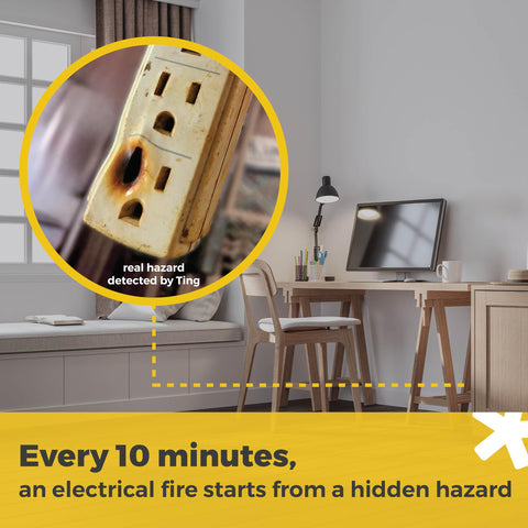 DIY installation in two minutes with the Ting Fire sensor.