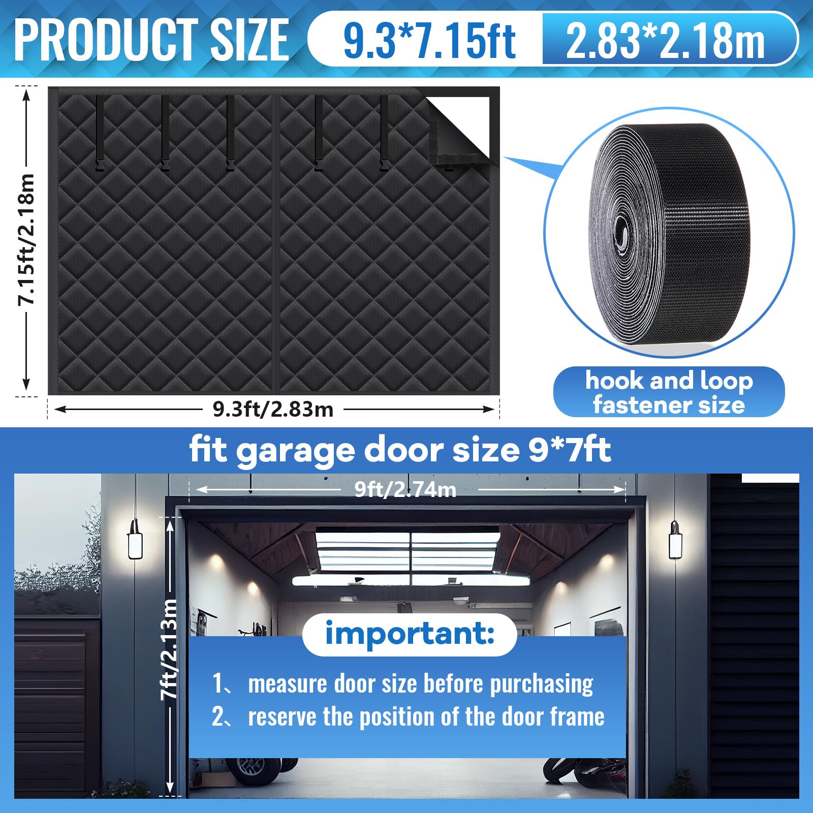 Tingjoo magnetic closure seam creates gap-free seal to block drafts.