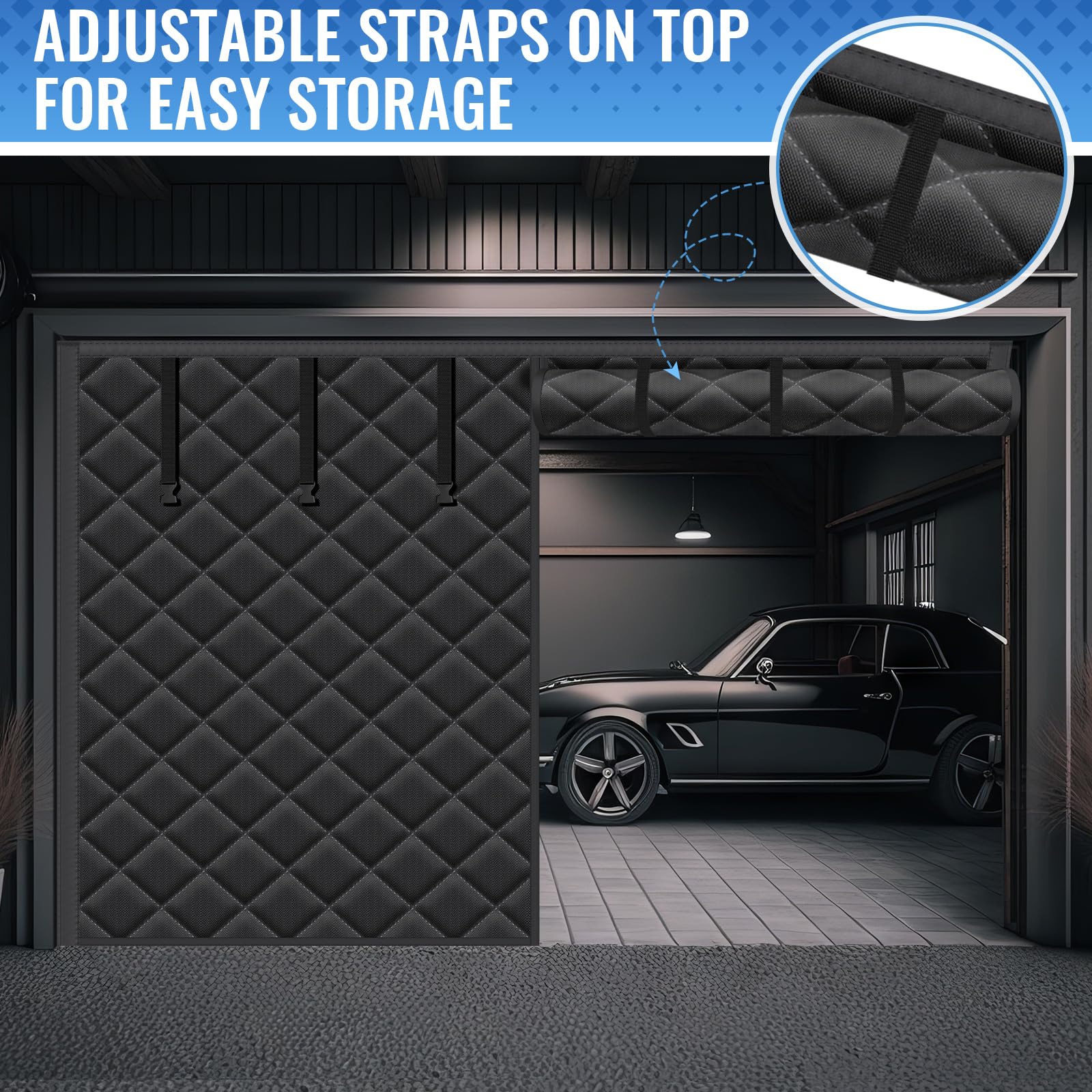 Tingjoo winter-ready garage setup helps maintain comfortable indoor temperature.