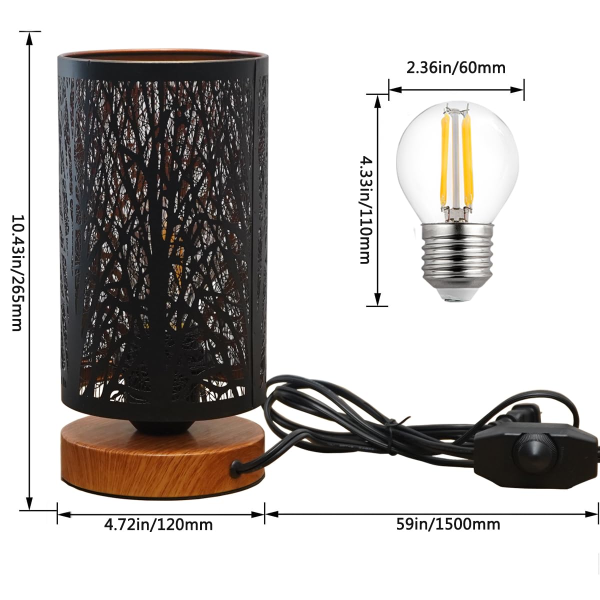 Tingsize openwork hollow shade design offering decorative glow and versatile placement