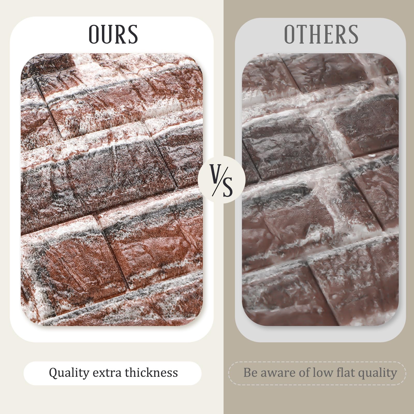 Tinlade easy-adhesive brick wall panel for fast installation