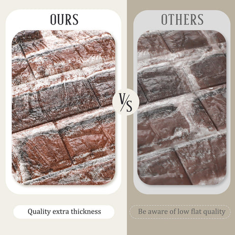 Tinlade easy-adhesive brick wall panel for fast installation