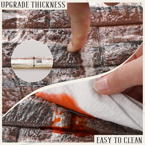 Tinlade textured brick wall panel showing lifelike surface