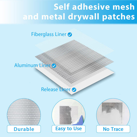 TINSKY self-adhesive patch sticks firmly for quick, mess-free repairs.