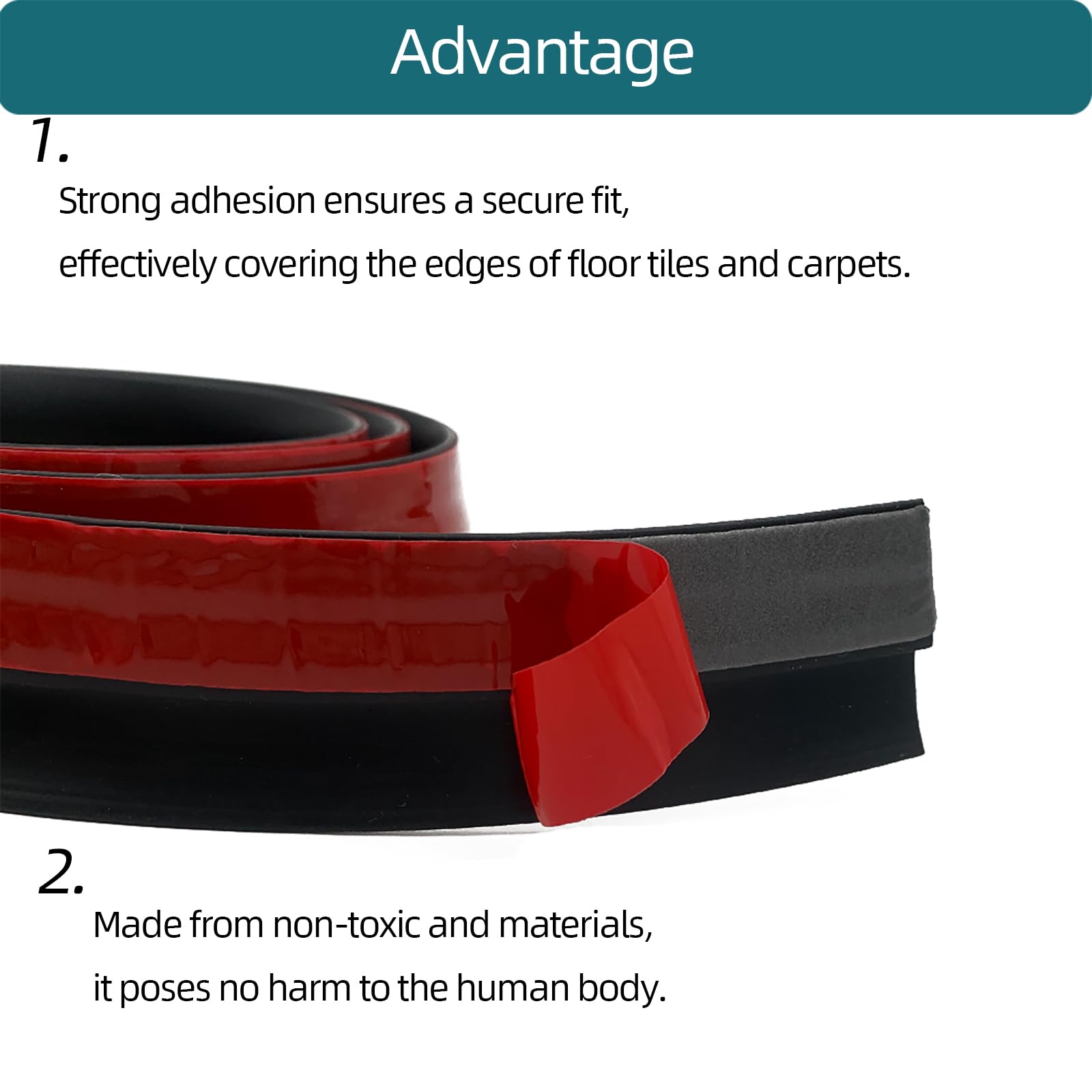 Tintvent five-millimeter height strip smooths level differences between surfaces