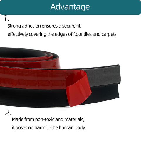 Tintvent five-millimeter height strip smooths level differences between surfaces