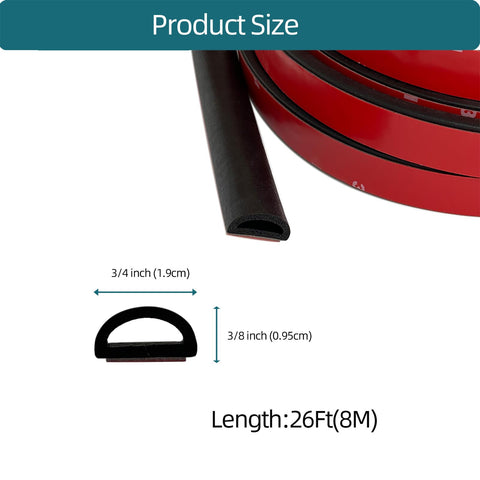 Tintvent foam seal with adhesive tape ready for quick, strong installation