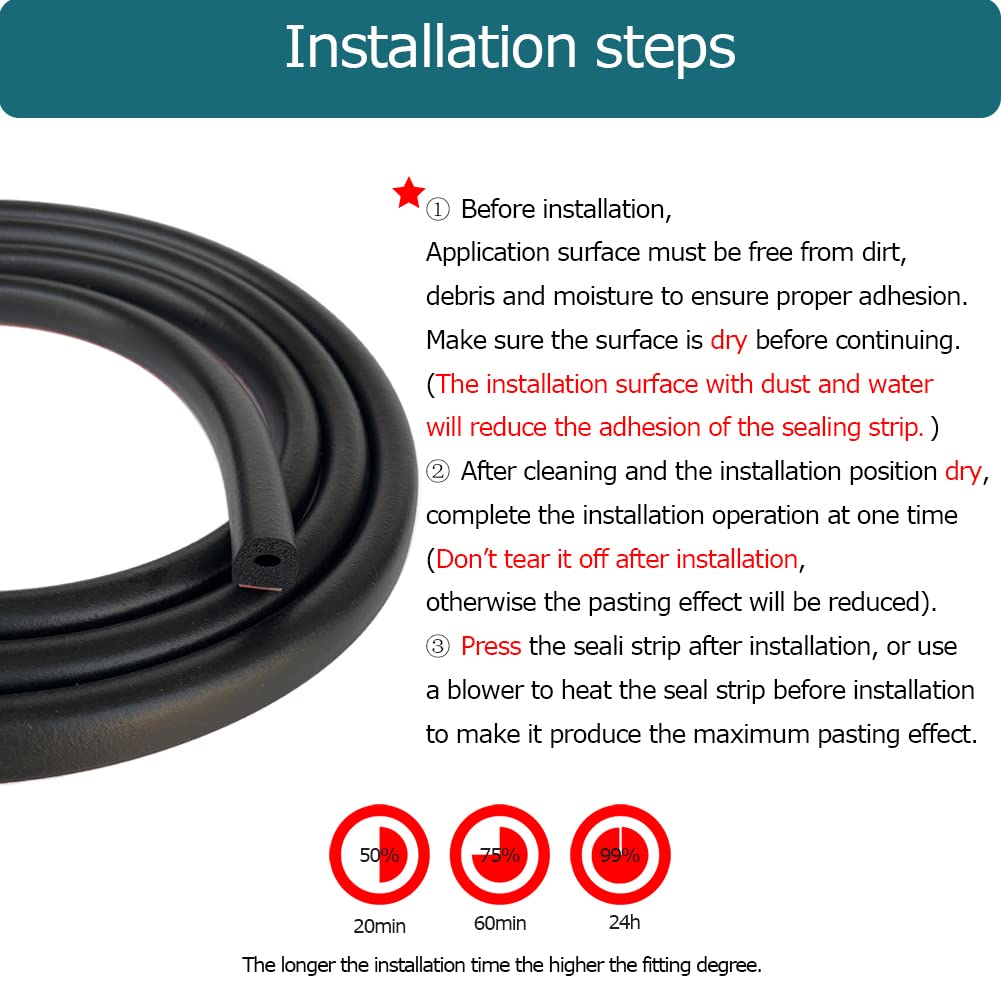 Tintvent weather strip for autos and trucks offers durable, long-lasting adhesion.