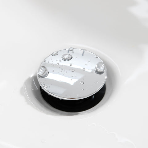 TIORIY chrome vanity sink drain with overflow during assembly