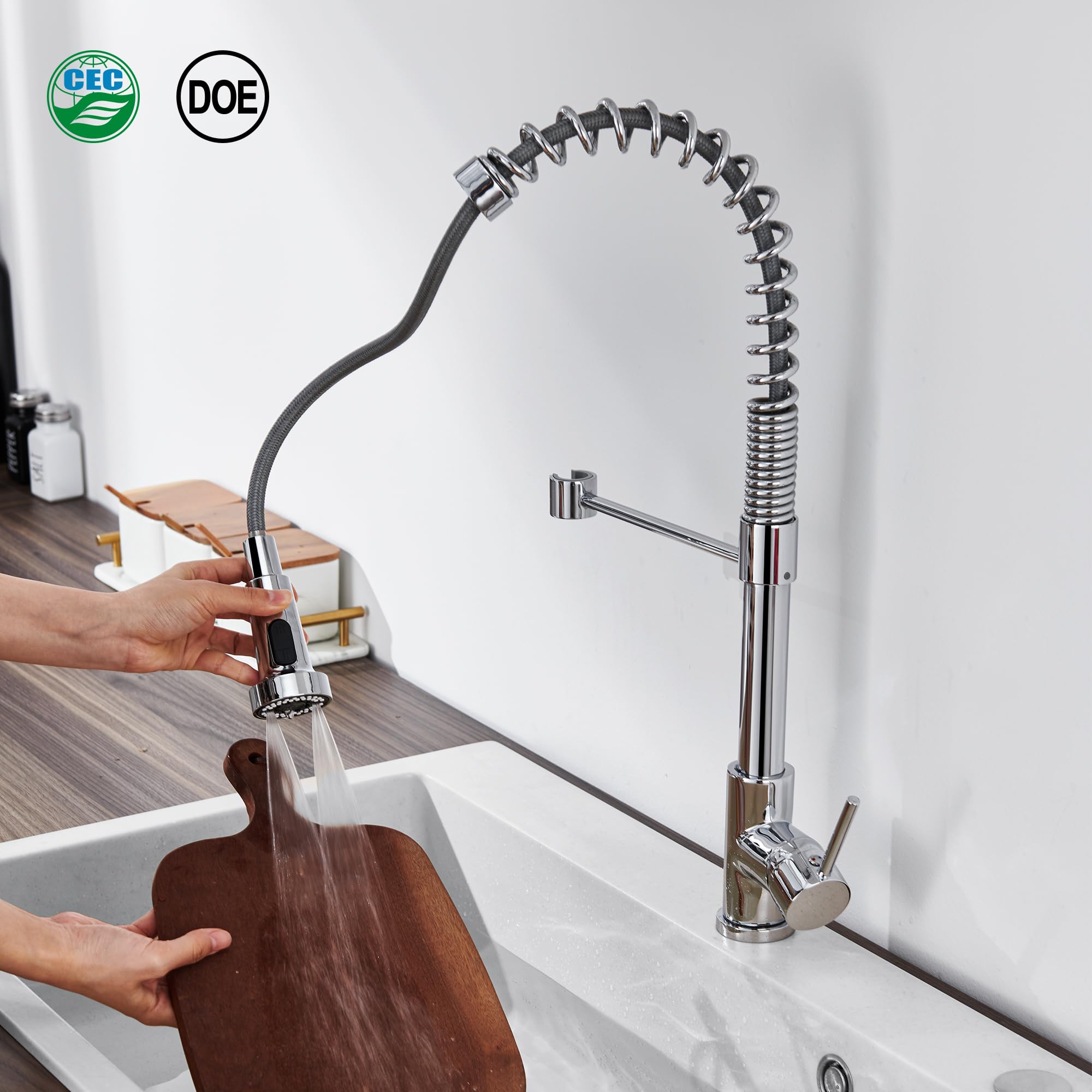 TIORIY 15 adapters set enables broad faucet compatibility.