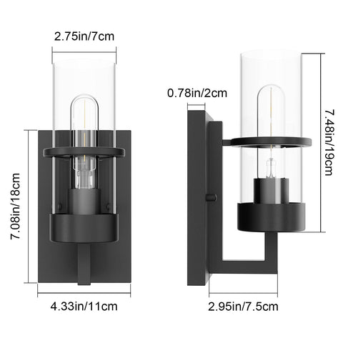 Tipace industrial sconce illuminating hallway with bold, contemporary character.