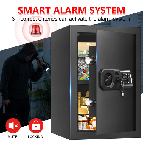 Tipiyajo 3.4 Cub Large Safe – silent mode enables late-night access without interruption.