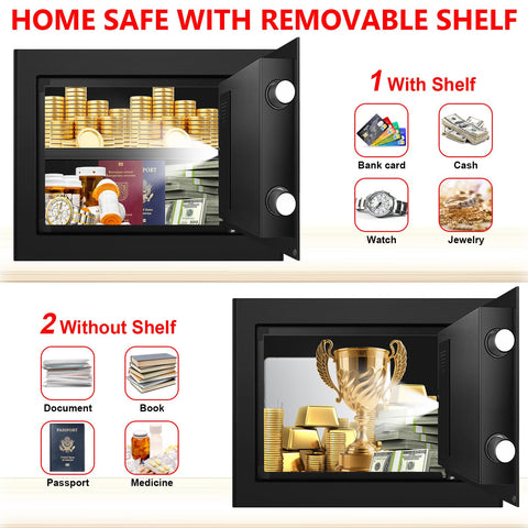 Tipiyajo dual alarm and silent mode deter unauthorized access