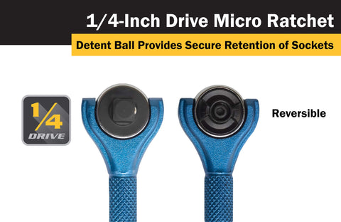 Titan 11316 90-tooth ratchet provides precise, small-sweep operation in cramped spots.