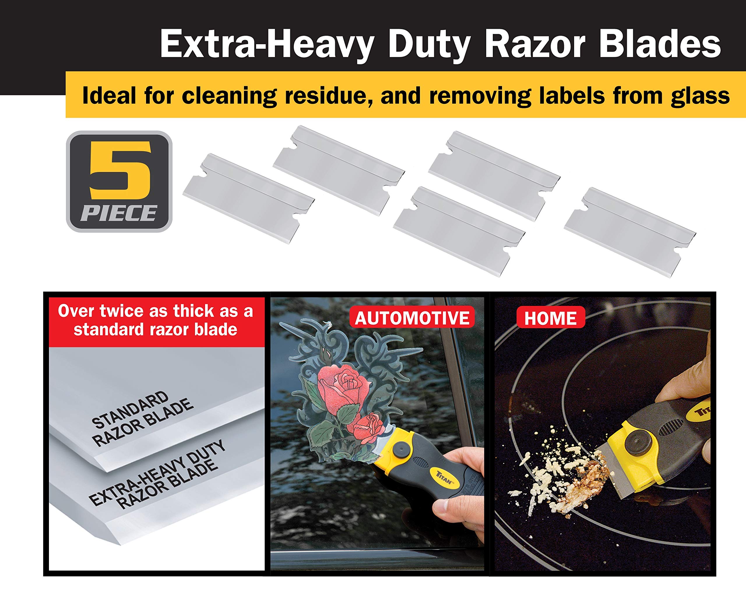 Titan 17002 ergonomic handle provides comfortable control during work.