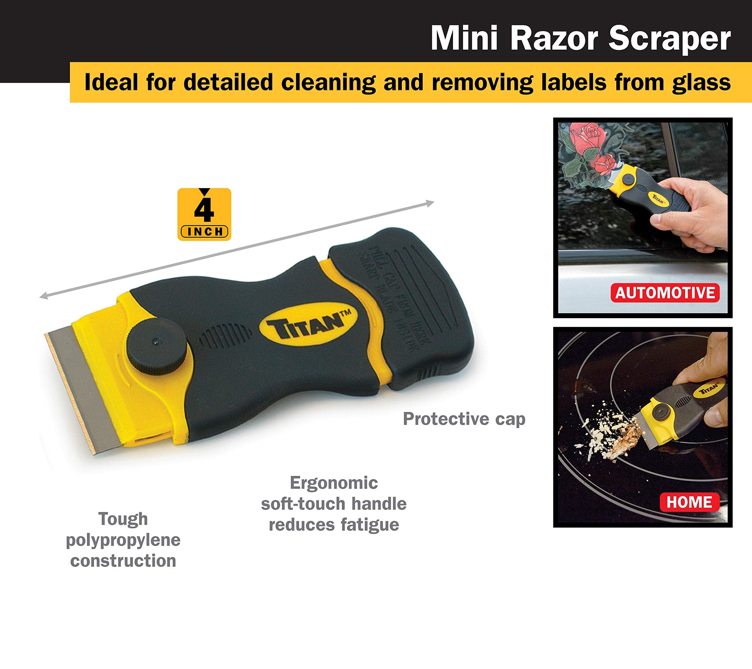 Titan 17002 replacement blades ready for heavy-duty scraping tasks.