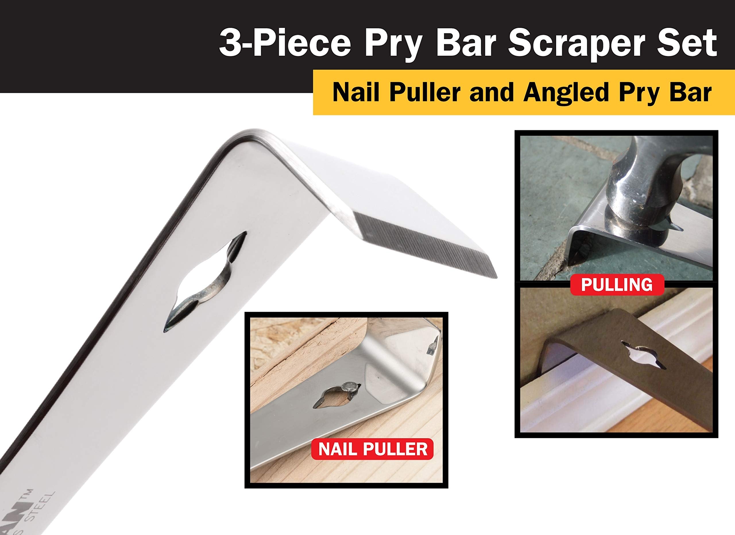 Titan 17007 angled edge enables tight-space prying and molding removal