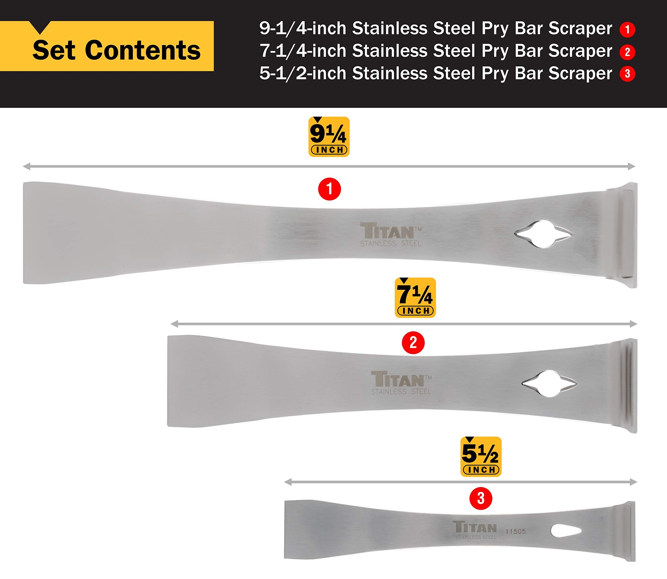 Titan 17007 nail puller edge for quick removal of nails and fasteners