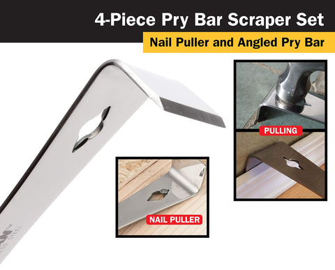 Titan 17009 12-inch pry bar offers extended leverage for larger tasks.