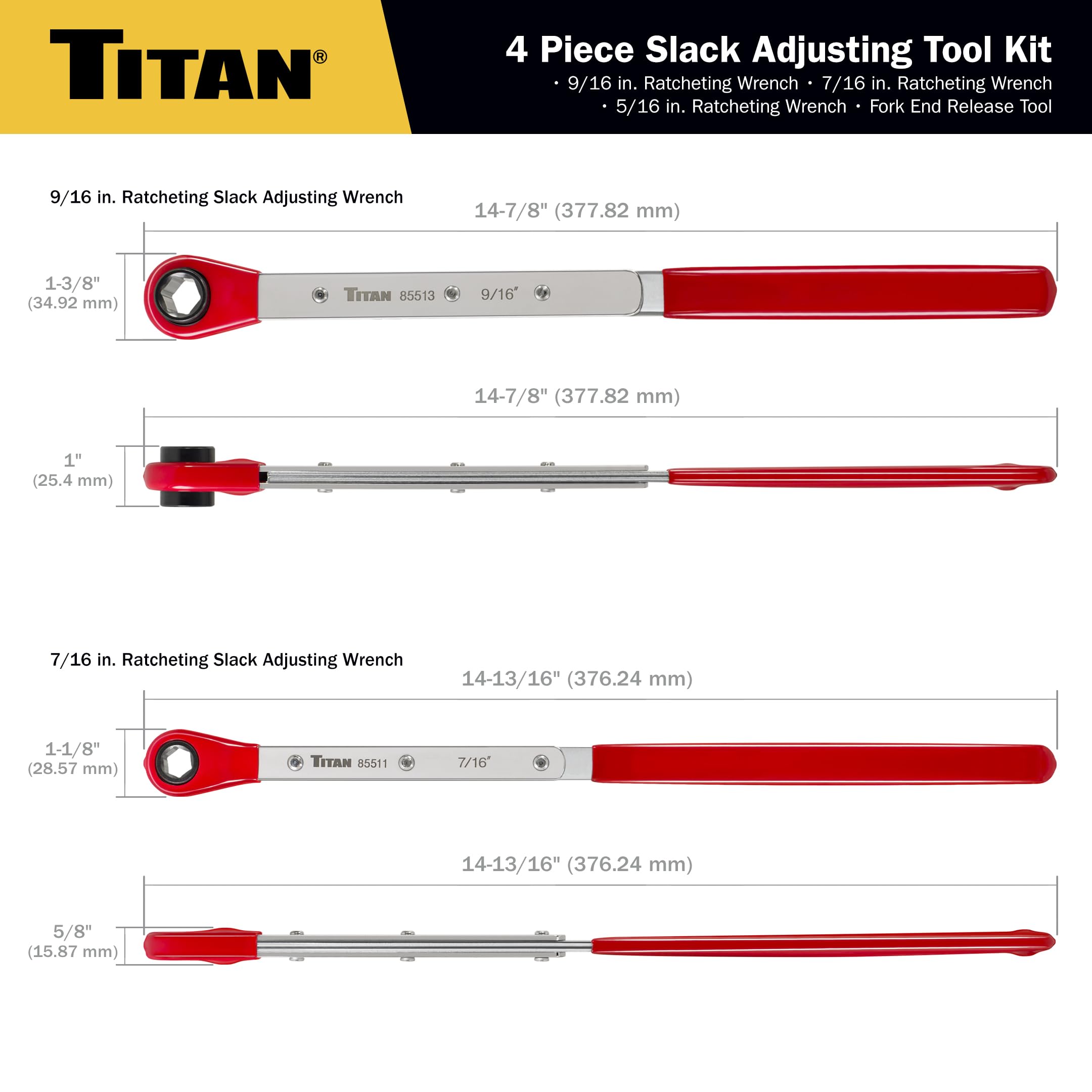 Titan 85569 fork-end release tool securely holds tensioner release