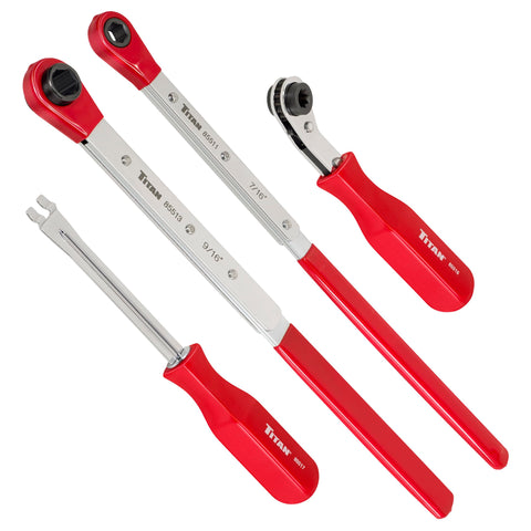 Titan 85569 slack wrench 5-16in in use enables quick adjust access