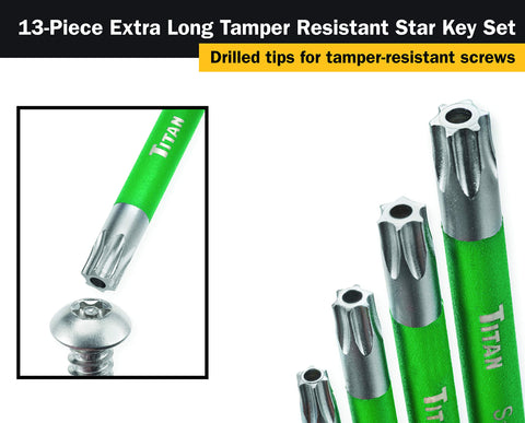 Plastic organizer with size markings included in Titan Tools 12715 set.