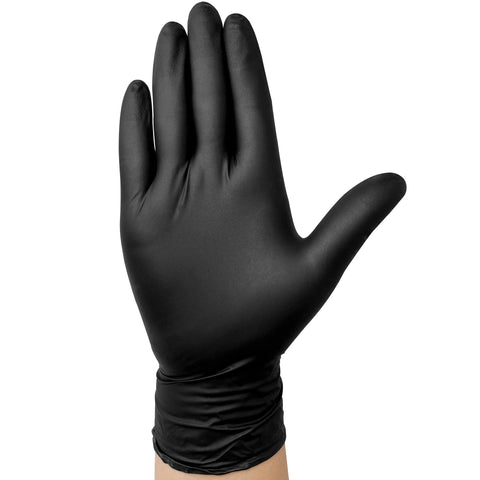 Close-up of textured fingertips on TitanFlex gloves for grip.